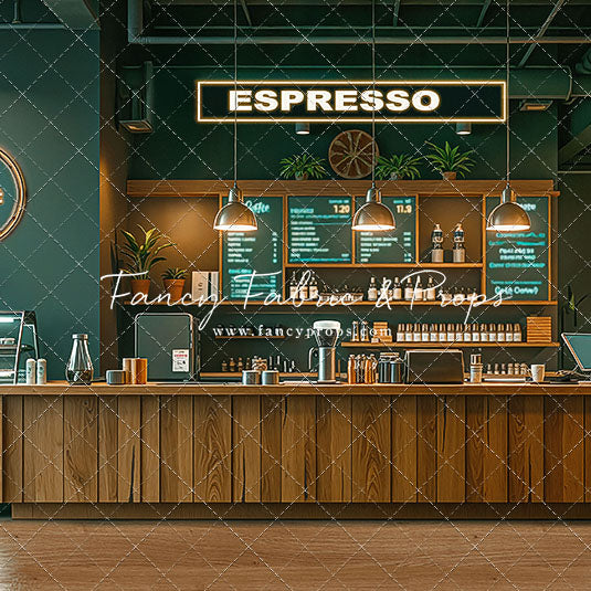 The Coffee Spot - Wood Floor Version - With Sweep Option