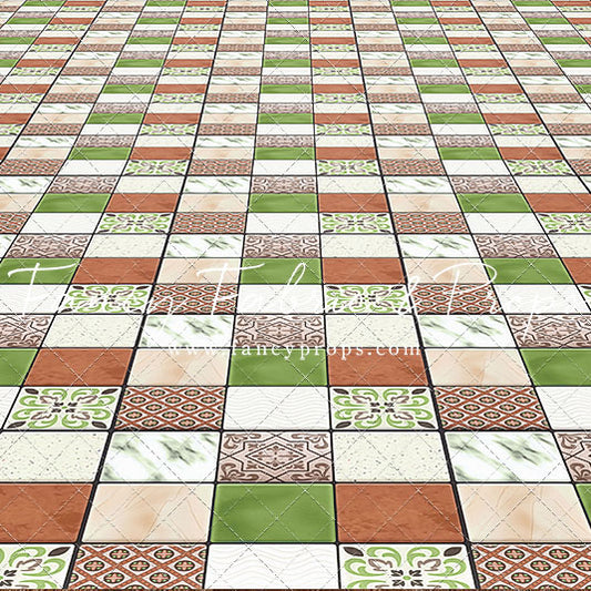 Tropical Kitchen Lime - Floor