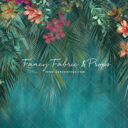 Tropical Teal Bloom - With Sweep Option