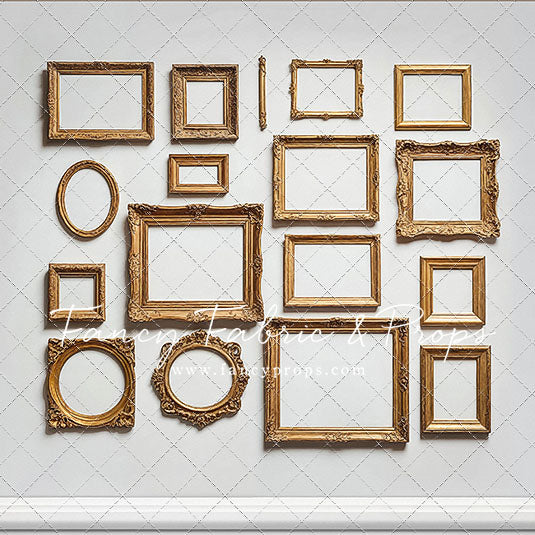 White Frame Wall - White Floor - With Sweep Option