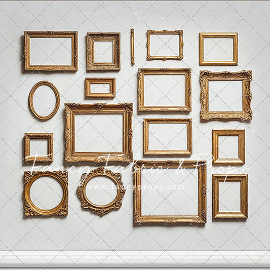 White Frame Wall - White Floor - With Sweep Option