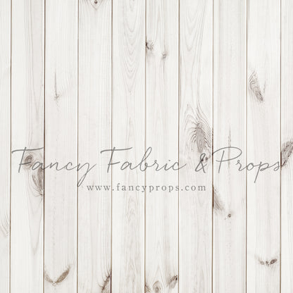 White Wooden Planks Mat Floor