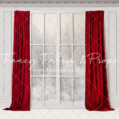 Winter Window Red