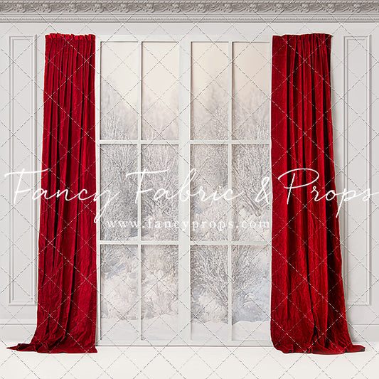 Winter Window Red