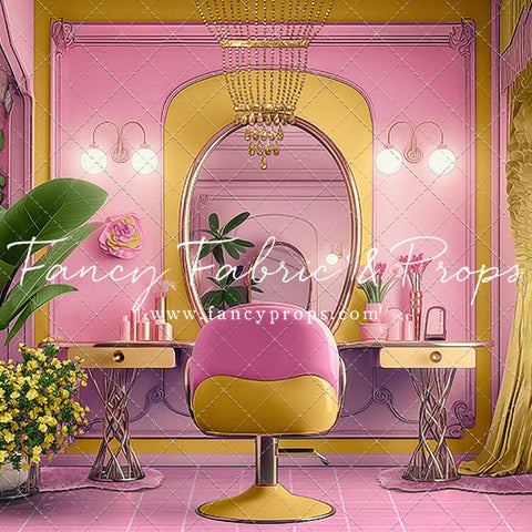 Stacie's Salon - Pink - With Sweep Option