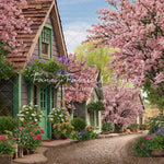 Blossoming Spring Country Road - With Sweep Option