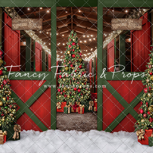 Santa's Jolly Reindeer Stable - No Reindeer