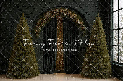 Velvet Christmas Arch - With Sweep Option