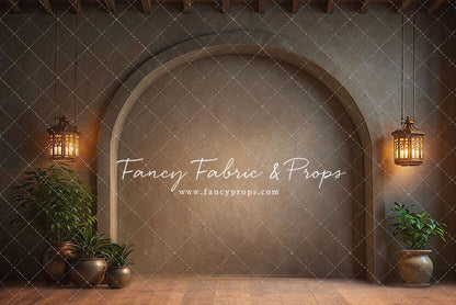 Warm Amber Archway - No Bench - With Sweep Option