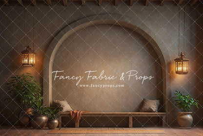 Warm Amber Archway - With Bench - With Sweep Option