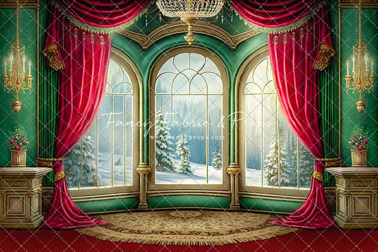 Warm Loving Holiday - Red Carpet Option - with Sweep Option