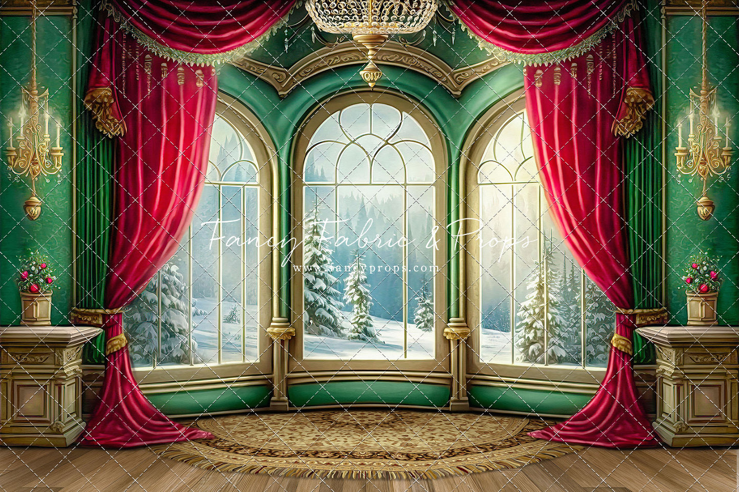 Warm Loving Holiday - Wood Floor Option - with Sweep Option