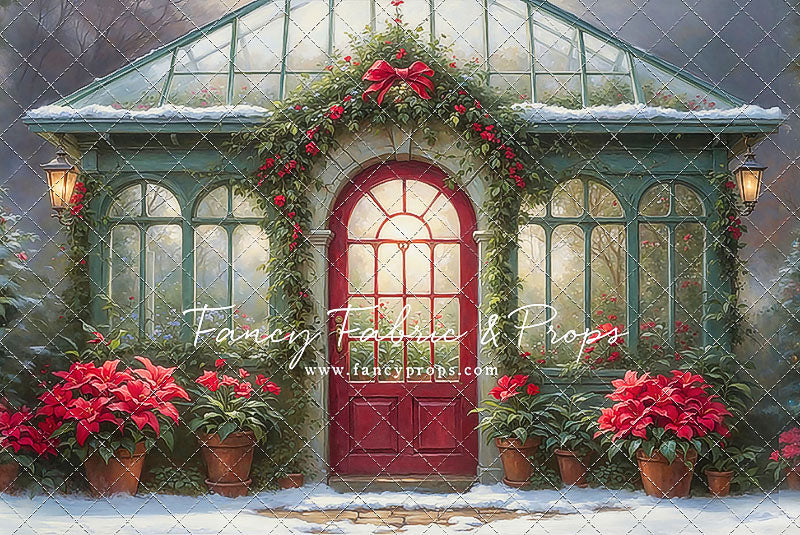 Whimsical Winter Greenhouse - With Sweep Option
