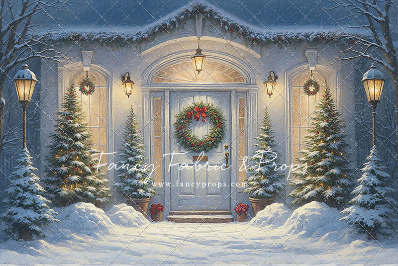 White Christmas Welcome - With Sweep Option