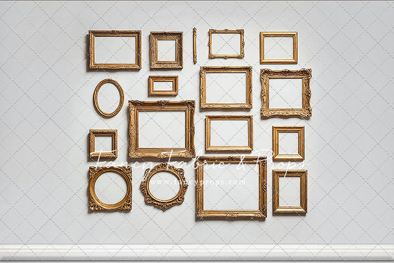 White Frame Wall - White Floor - With Sweep Option