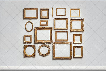 White Frame Wall - White Floor - With Sweep Option