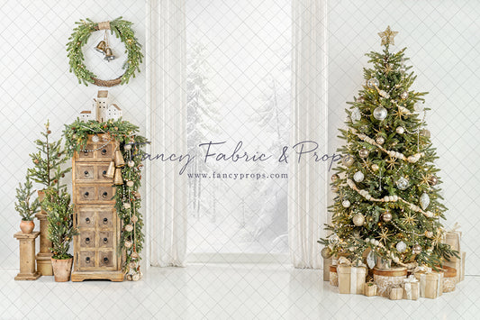 White Frost Christmas Window