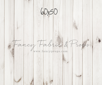 White Wooden Planks Mat Floor