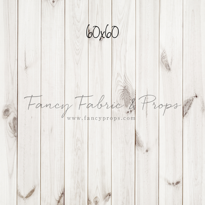 White Wooden Planks Mat Floor