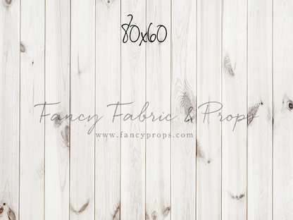 White Wooden Planks Mat Floor