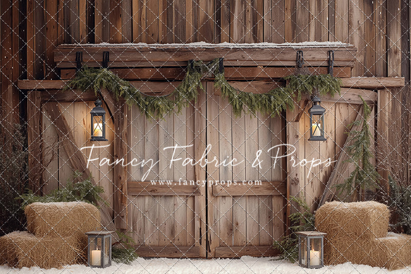 Winter Barn Entry - with Sweep Option