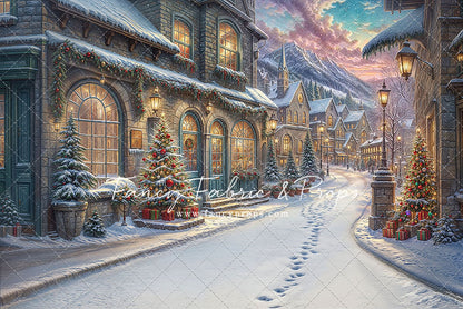 Winter Frost Market Street - Snow Version - with Sweep Option