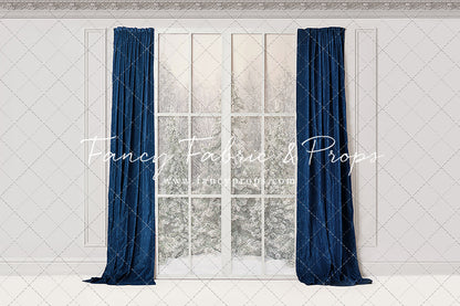 Winter Window Blue