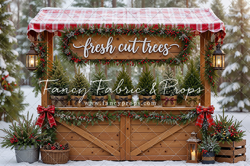 Winter Woods Tree Market - With Sweep Option