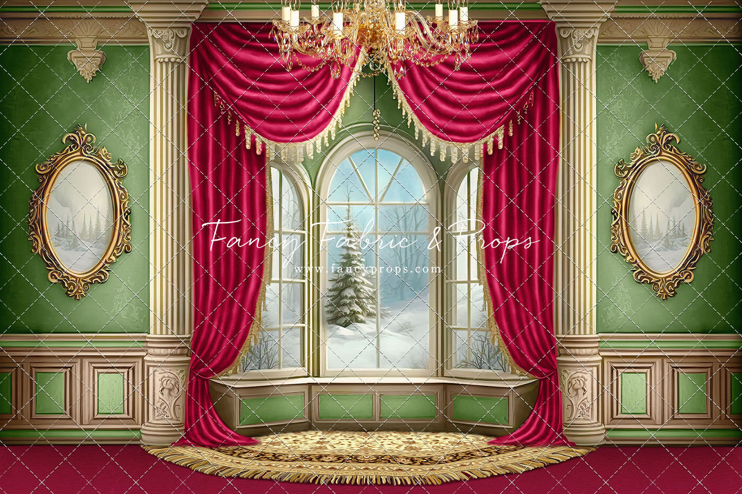 Winterside Wishes - Red Carpet Option - with Sweep Option