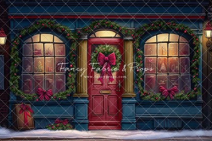 Wintertime Shop - Blue Shop - with Sweep Option