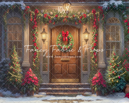 Merry Holiday Entry - Brown Door - Room