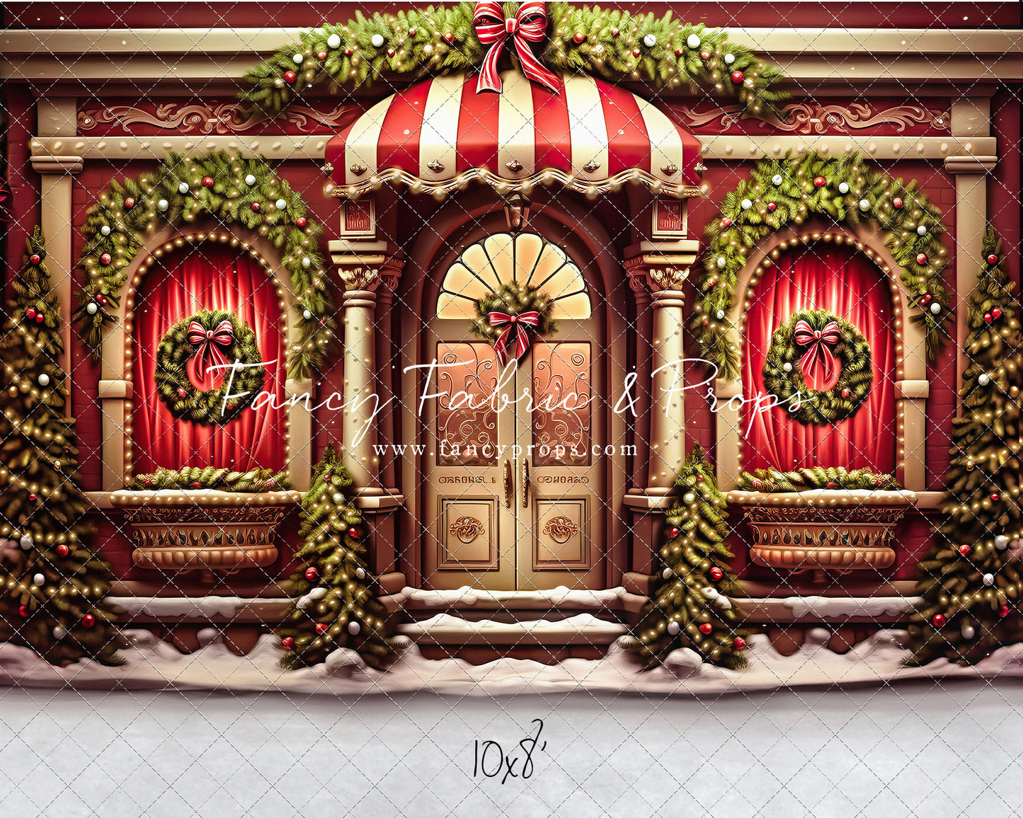 Crimson & Gilt Christmas Emporium - with Sweep Option