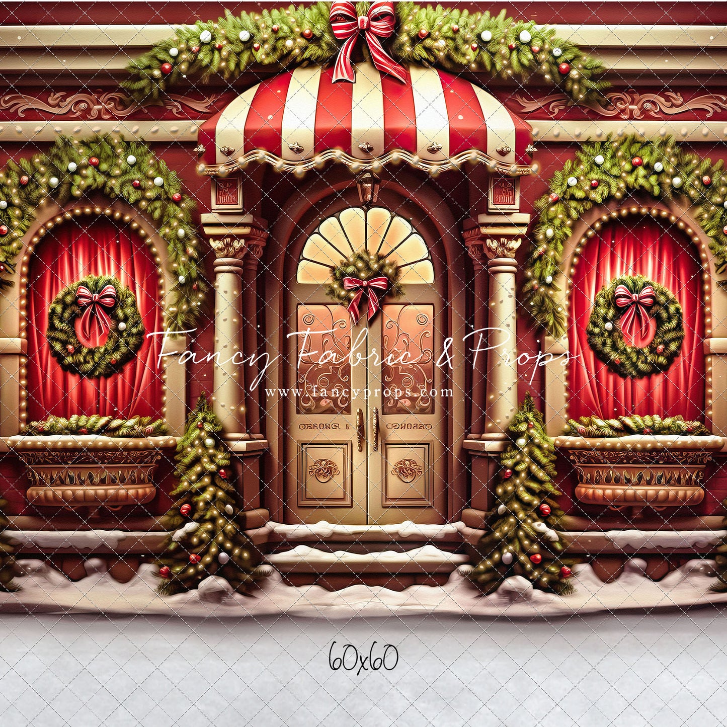 Crimson & Gilt Christmas Emporium - with Sweep Option