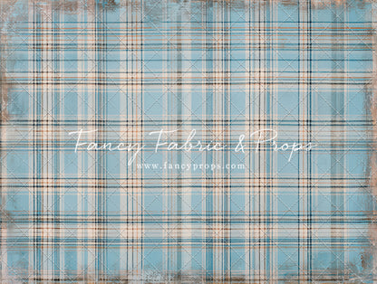 Winter Sky Gingham - With Sweep Option