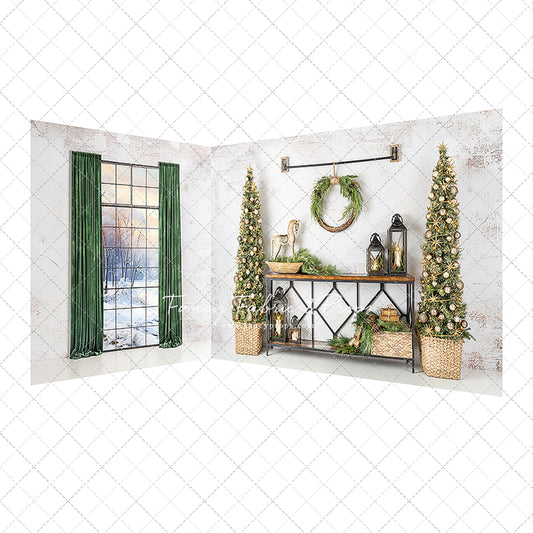 Rustic Elegance Christmas Display 2pc Room