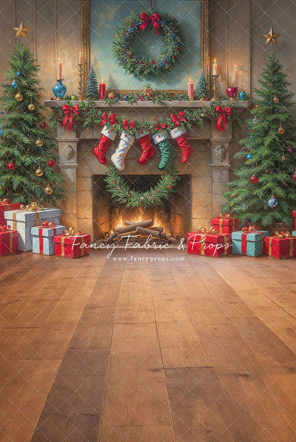 Antique Holiday Mantle - with Sweep Option