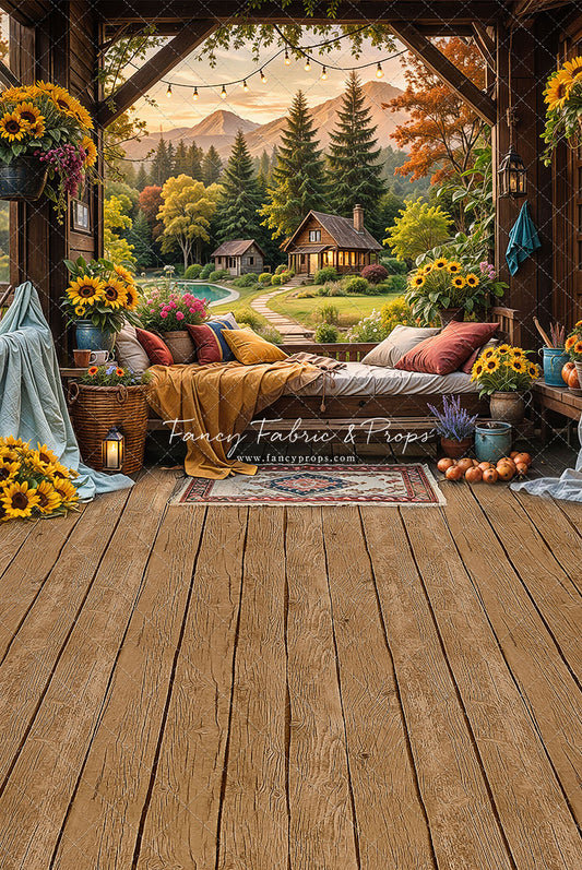 Autumn Sunflower Hideaway - With Sweep Option