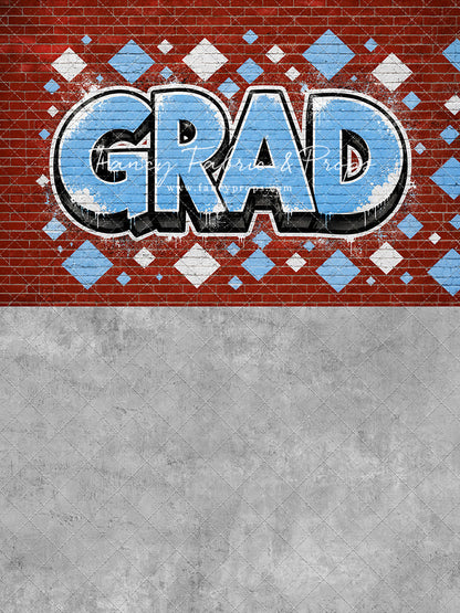 Baby Blue & White Grad - With Sweep Option