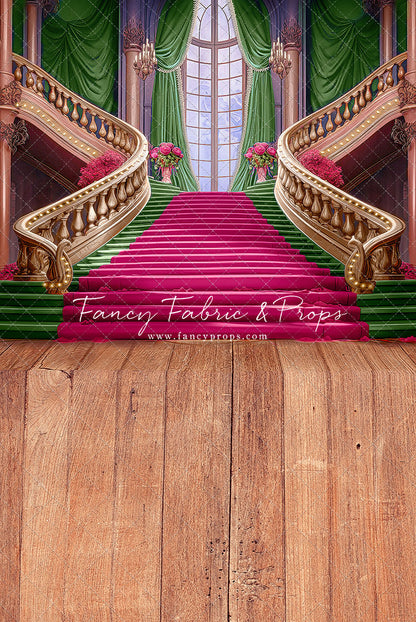 Ballroom Royal Staircase - Green - With Sweep Option