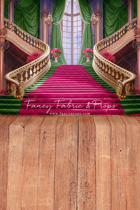 Ballroom Royal Staircase - Green - With Sweep Option