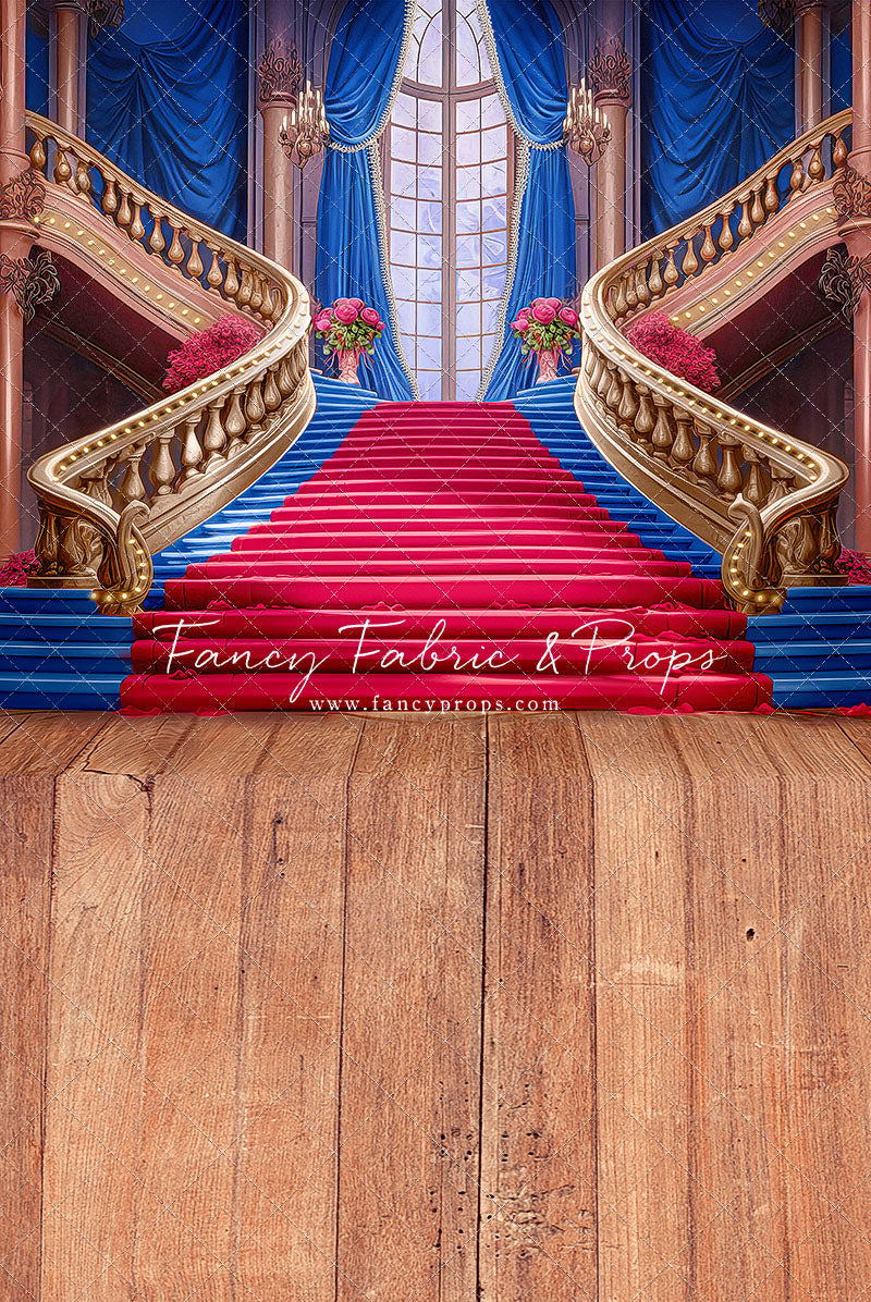 Ballroom Royal Staircase - Royal & Red - With Sweep Option
