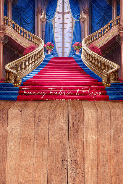 Ballroom Royal Staircase - Royal & Red - With Sweep Option