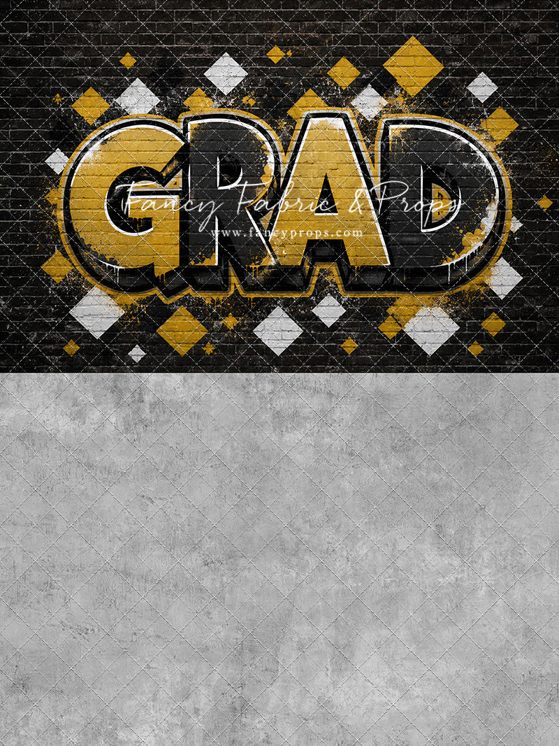 Black & Gold Grad - With Sweep Option