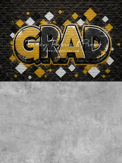 Black & Gold Grad - With Sweep Option
