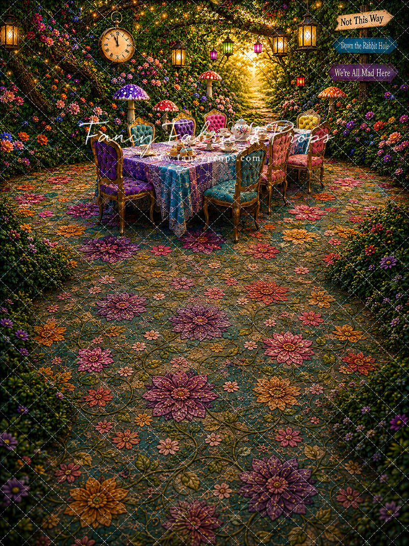 Blooming Garden Tea Party - With Sweep Option