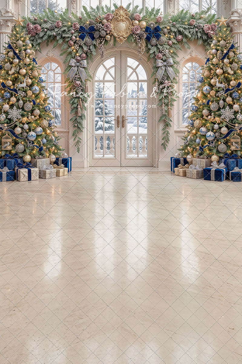 Blue Christmas Foyer - with Sweep Option