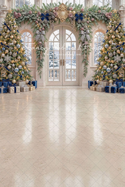 Blue Christmas Foyer - with Sweep Option