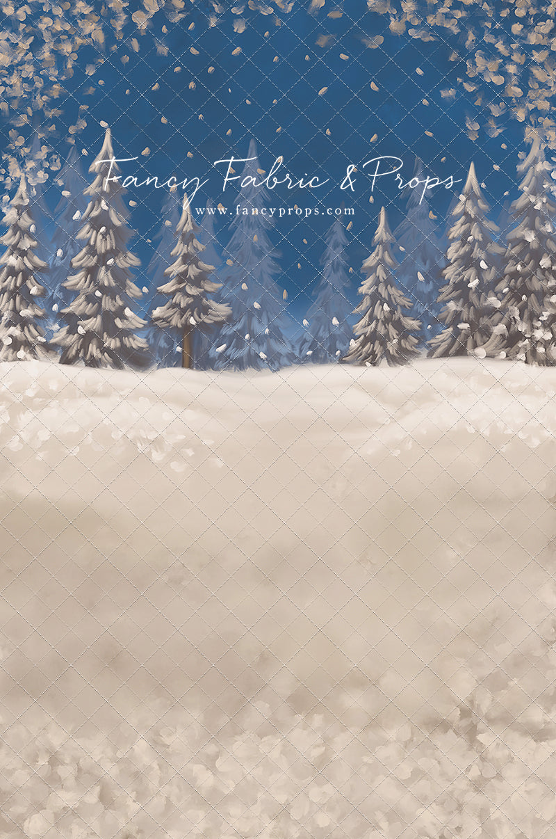 Blue Snowy Sky - with Sweep Option