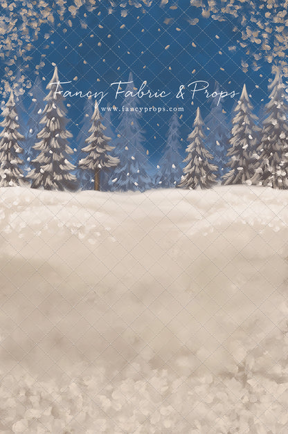 Blue Snowy Sky - with Sweep Option