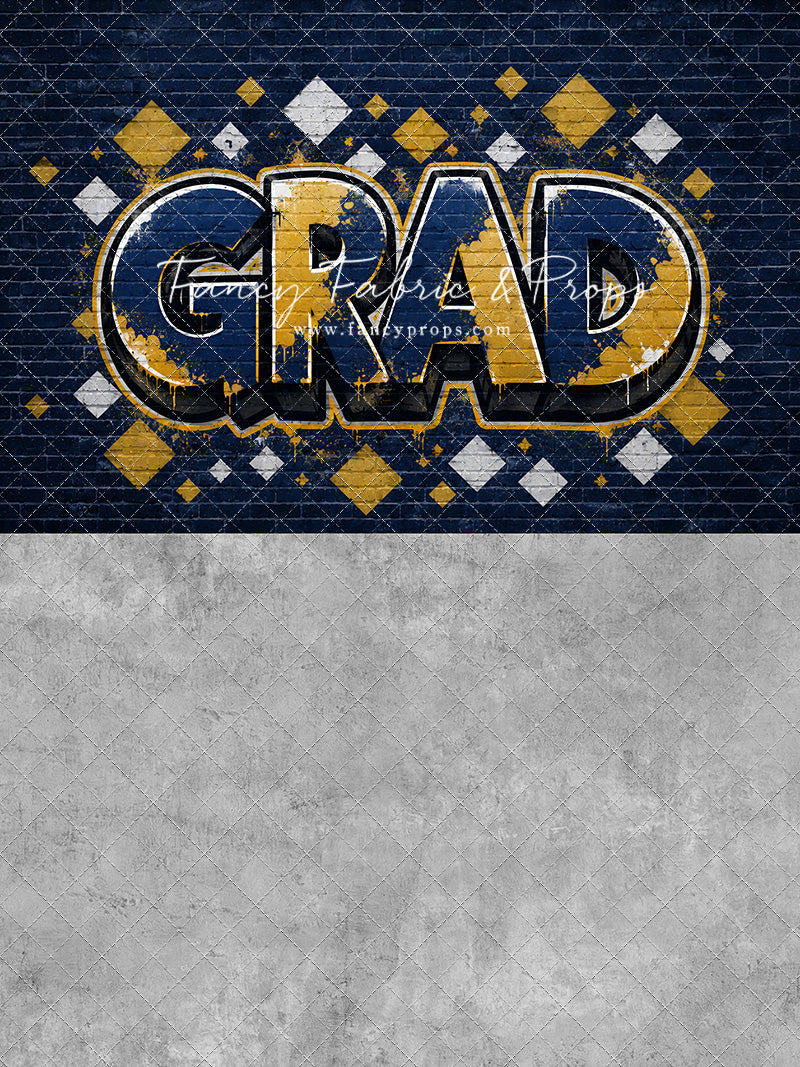 Blue & Gold Grad - With Sweep Option